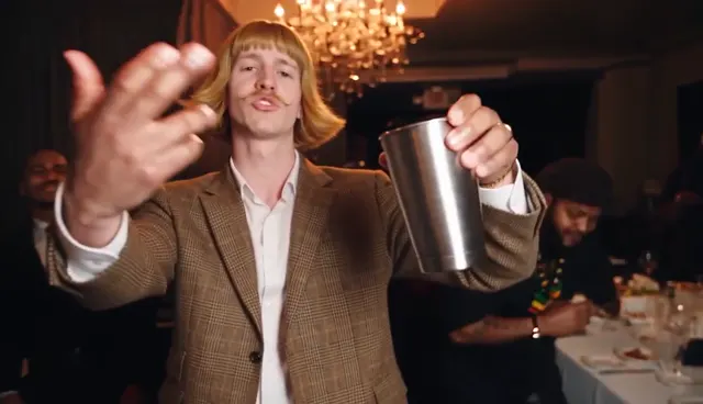 Burning Bridges scene: Cup to the camera